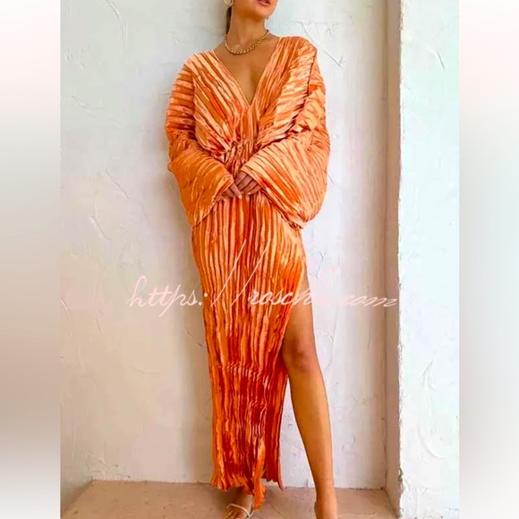 Roschic kimono orange dress - Picture 1 of 8